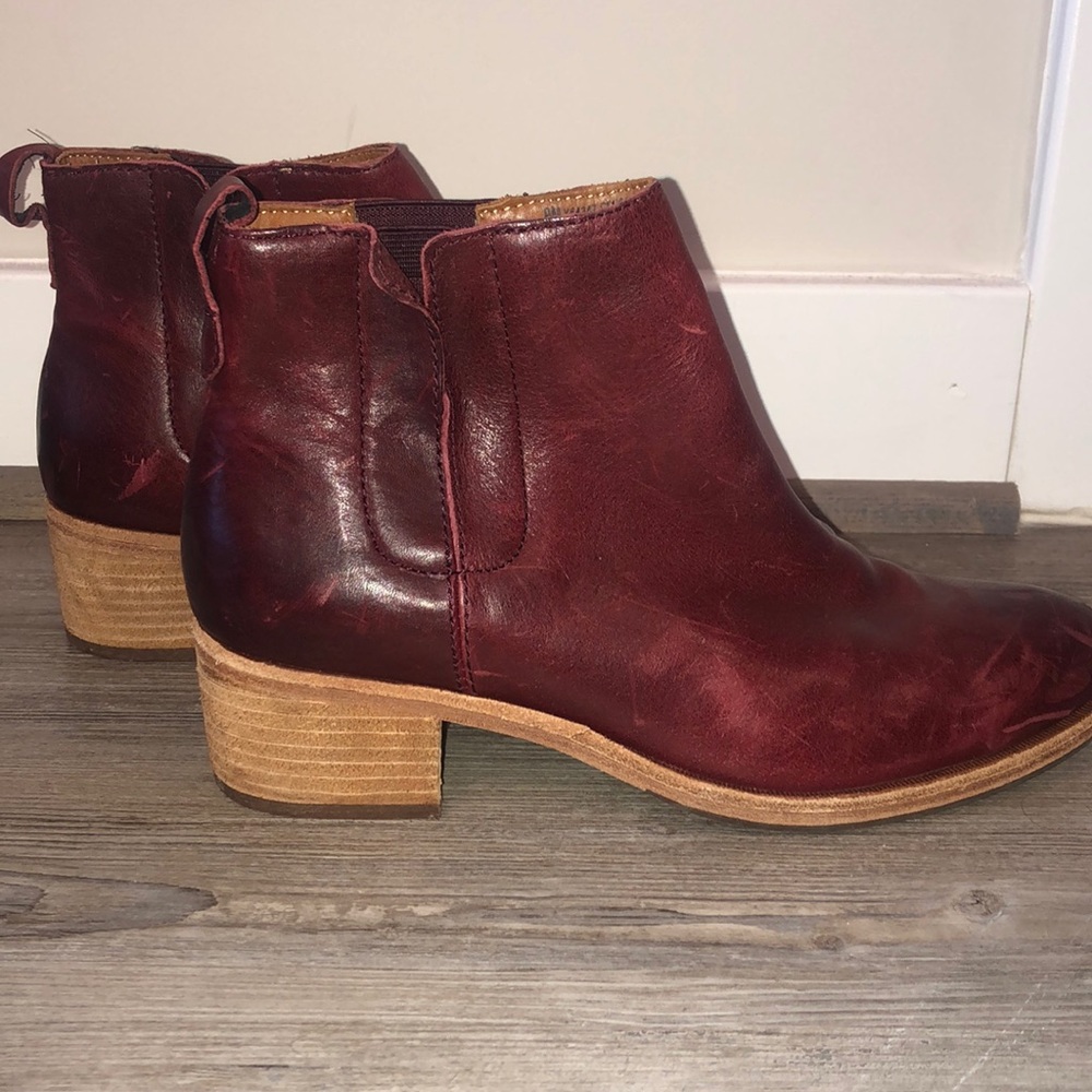 Kork Ease Mindo Maroon Boots - Leather